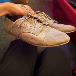 Call it Spring Beige Lace-Up Oxfords